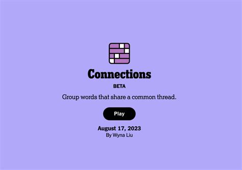 new york times game connections